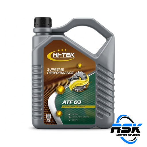 Hi-Tek ATF D3 Automatic Transmission Fluid 5L. Dexron III, power steering & gearboxes. Fast South Africa delivery.
