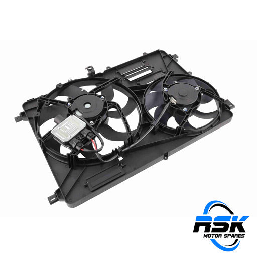 Land Rover Freelander 2 (2.2 TD4/SD4 & 3.2 i6) Radiator Cooling Fan Assembly (LR026078). Dual fan with module. Fast South Africa delivery.

