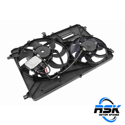 Land Rover Freelander 2 (2.2 TD4/SD4 & 3.2 i6) Radiator Cooling Fan Assembly (LR026078). Dual fan with module. Fast South Africa delivery.
