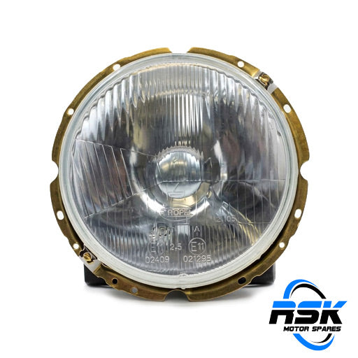 VW Golf Mk1 (1974–1983), Citi Golf/Chico/Fox (1984–2009) & Caddy Mk1 7-Inch Outer Headlamp Assembly (Universal L=R / Glass Lens). Fast South Africa delivery.
