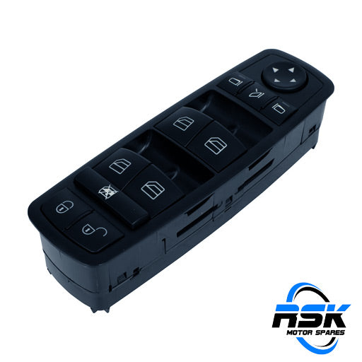 Mercedes-Benz A-Class W169 & B-Class W245 Master Window Switch (A1698206710). 3-pin plug unit. Fast South Africa delivery.
