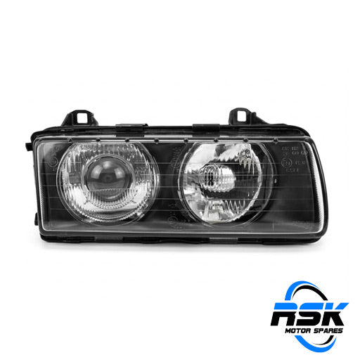 BMW 3 Series E36 (1994–1998) Right-Hand Side (RHS) Front Headlamp Assembly (63128363494 / 63121468866). RSK Motor Spares. Fast South Africa delivery.
