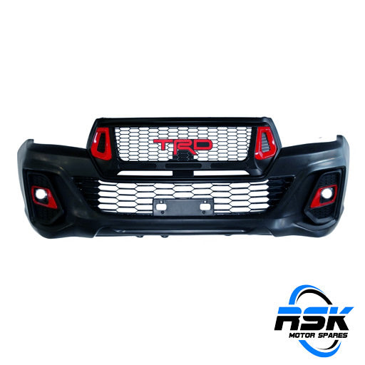Toyota Hilux Revo (2015–2020) TRD Rocco Front & Rear Bumper Kit with Fender Arches (D9-H1540). ABS plastic. Fast South Africa delivery.