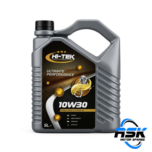 Hi-Tek Racing Performance 10W-30 Semi Synthetic Oil 5 litre (API SN/CF). High-performance wear protection. Fast South Africa delivery.