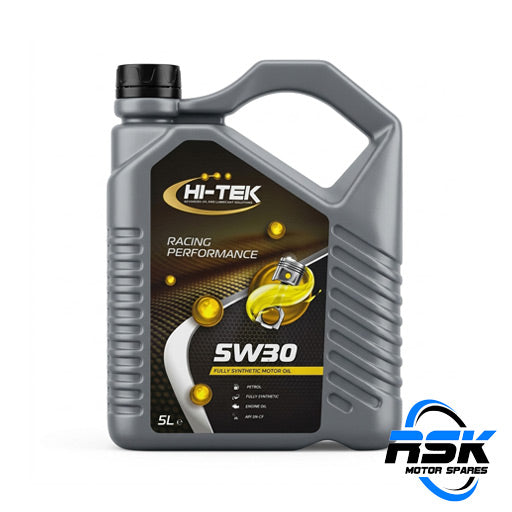 Hi-Tek Racing Performance 5W-30 Fully Synthetic Oil 5 litre (API SN/CF). High-performance wear protection. Fast South Africa delivery.
