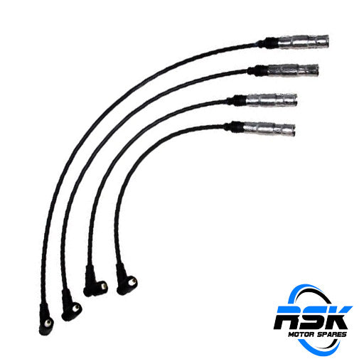 VW Polo Classic/Playa, Golf IV & Jetta IV 1.4/1.6 8V Ignition Lead Set (IL334 / 030905430AC). Silicone with metal shields. Fast South Africa delivery.