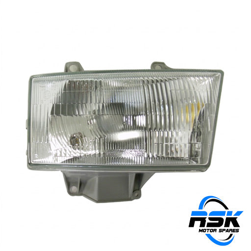 Ford Ranger Mk1 1.8/2.2/2.5D/4.0 V6 & Mazda Drifter B-Series (1999–2003) Front Right Headlamp (RHS/Driver Side / Glass Lens). Fast South Africa delivery.