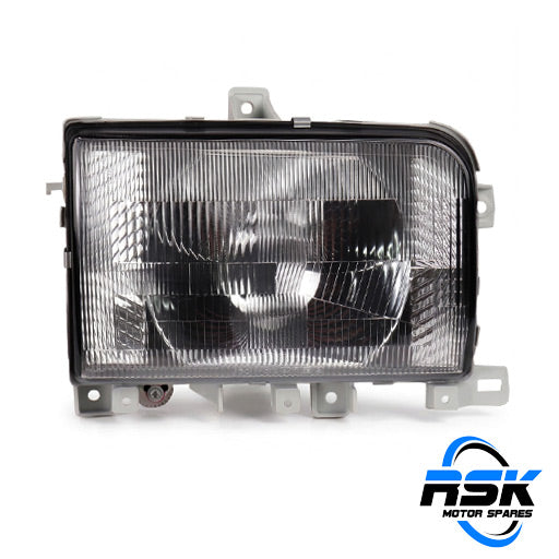 Nissan Cabstar (1990–2008) & UD20 / UD30 / UD35 / UD40 Light Commercial Truck Front Right Headlamp (RHS/Driver Side / Glass Lens). Fast South Africa delivery.
