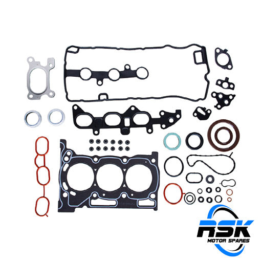 Toyota Aygo and Yaris 1.0 VVT-i (1KR-FE Engine) Full Overhaul Gasket Set (04111-B1860). Complete MLS rebuild seal kit. Fast South Africa delivery.