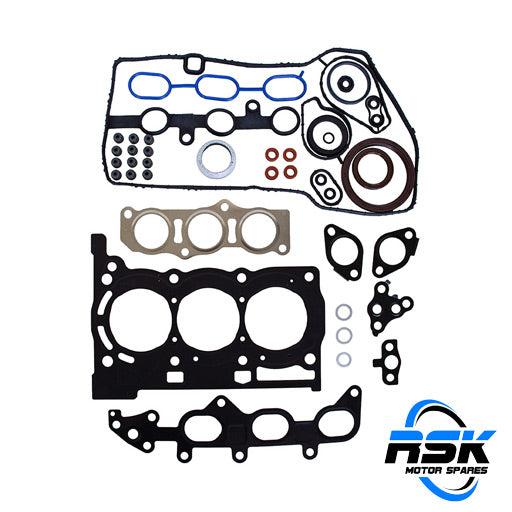 Toyota Aygo and Yaris 1.0 VVT-i (1KR-FE Engine) Full Overhaul Gasket Set (04111-0Q010). Complete MLS rebuild seal kit. Fast South Africa delivery.
