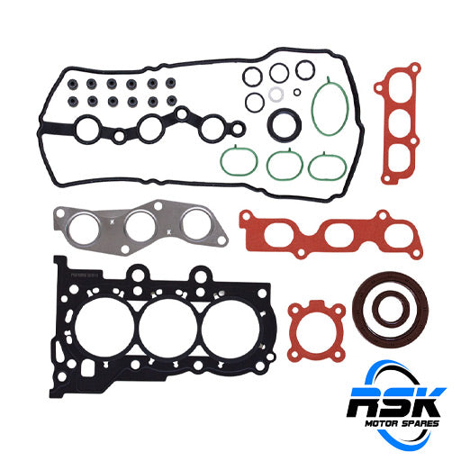 Kia Picanto & Hyundai Grand i10 1.0 (G3LA Kappa II Engine) Full Overhaul Gasket Set (20910-04A00). Complete MLS rebuild seal kit. Fast South Africa delivery.